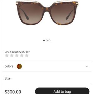Giorgio Armani Tortoise Sunglasses